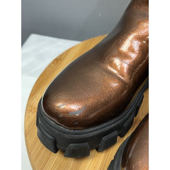 Circus NY Women's Darielle Ankle Boot Chesnut Crackled Womens size 6.5 - Picture 5 of 11